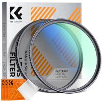 82mm HD Filterset MCUV + CPL Zirkular Polfilter Polarisationsfilter und MCUV Schutzfilter Ultradünn mit 18 Mehrschichtbeschichtungen Nano-Klear Serien