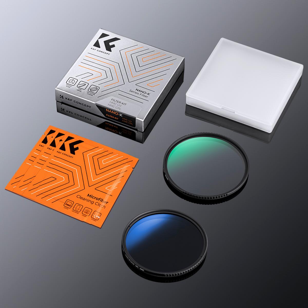 K F Concept Kit Filtro Obiettivo Uv Cpl Da Mm Rivestimenti Multistrato Filtro