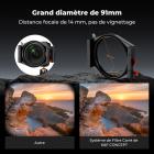 Kit de Système de Filtres Carrés Pro ND8+ND64+ND1000+CPL 95mm+4 Bagues Adaptateurs (67/72/77/82mm) +Porte-filtre 100x100mm