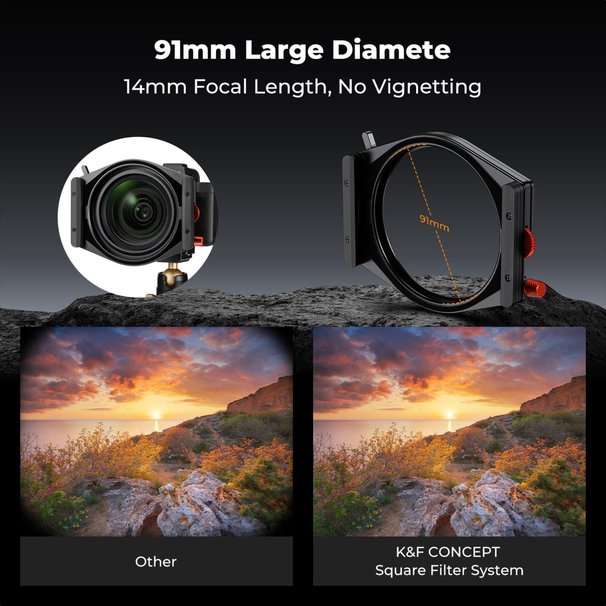 K&F filter adapter rings with the iF DESIGN AWARD and the Red Dot