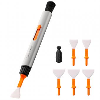 Juego de bolígrafos de limpieza reemplazables (bolígrafo de limpieza+cabezal de silicona*2+barrita limpiadora APS-C*2+barrita limpiadora de marco completo*4)