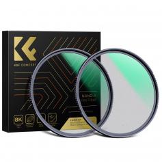 K&F Concept Black Mist Filter 58mm Kit 1/4 & 1/8 Effektfilter Black Pro Mist Filter Nano X-Serie