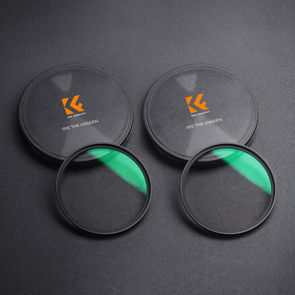 67 mm Black Mist Filter Diffusion 1/4 Och 1/8 Filter Kit för Drömmande Filmiska Effekter - Nano-Xcel