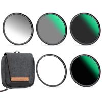 GND8+ND8+ND64+ND1000 62mm Magnetic ND Filter Set, Magnetisches Quick Swap System mit Magnetic Adapter Ring und Filtertasche 5 in 1 Nano-Xcel Serie