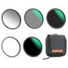 95mm Magnetic Lens Filter Kit GND8+ND8+ND64+ND1000+Magnetic Adapter Ring 5 in 1 Quick Swap System Nano-X Series