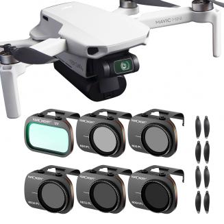 Zestaw filtrów Mavic Mini UV+ND4/PL+ND8/PL+ND16/PL+ND32/PL+ND64/PL + 1 x zestaw łopatek wentylatora