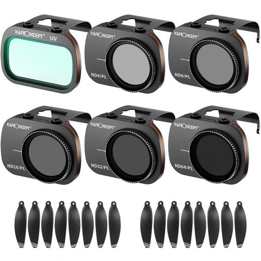 Mavic Mini Lens Filter Kit UV+ND4 / PL + ND8 / PL + ND16 / PL + ND32 / PL + ND64 / PL + 2 x jeu de pales de ventilateur