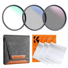 K&F Concept Filter Set K-Serie 82mm Filter Kit MC UV Filter+ Polfilter (CPL)+Neutral Dichte Graufilter(ND4)