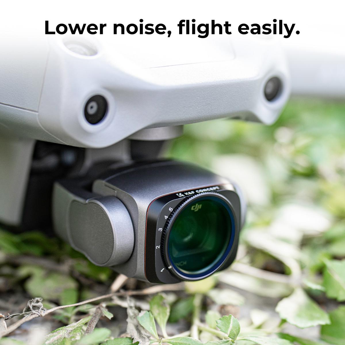 Conjunto de filtros Drone DJI AIR 2S variável ND VND2-5 e VND6-9 2pcs com filme verde antirreflexo, um conjunto de hélices para drone AIR 2S