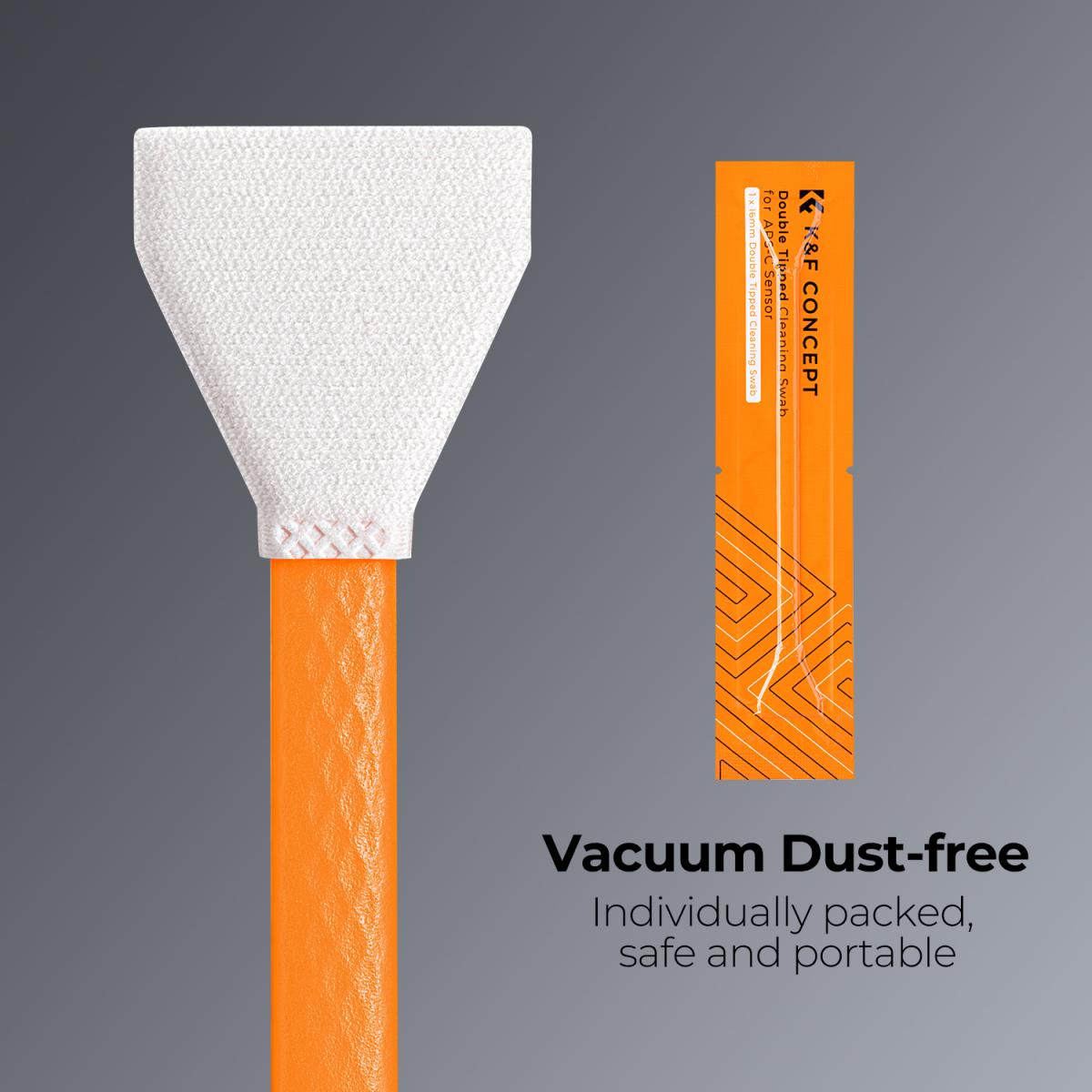 10 pezzi di bastoncini di pulizia a doppia testa + soluzione di pulizia da 20 ml + guanti, set di bastoncini per panno di pulizia da 16 mm con cornice CMOS APS-C