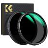 Kit de filtro ND variável de 62 mm 2 peças ND2-32 e ND32-512 com película verde antirreflexo à prova d'água antirrisco série NANO-X