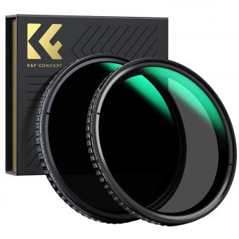 Kit de filtre ND variable 55mm 2 pièces ND2-32 & ND32-512 avec film vert anti-rayures et anti-reflet étanche série NANO-X