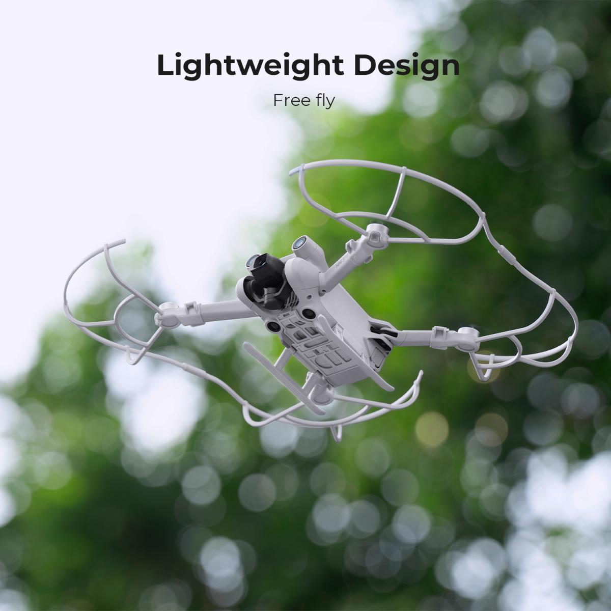 DJI Mini 3 PRO -suojakalvo kauko-ohjaimelle näytöllä (2 kpl pakkaus) + korotettu laskuteline + potkurin törmäyksenestorengas + potkurin nippu, 4 in 1 setti