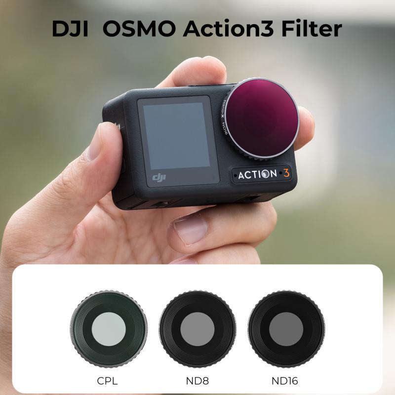 DJI Osmo Pocket: Compact handheld camera with gimbal stabilization.