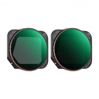 Kit de filtres ND variables DJI Mavic 3 Classic 2 pièces ND2-32 + ND32-512, avec film vert anti-reflet unilatéral étanche et résistant aux rayures