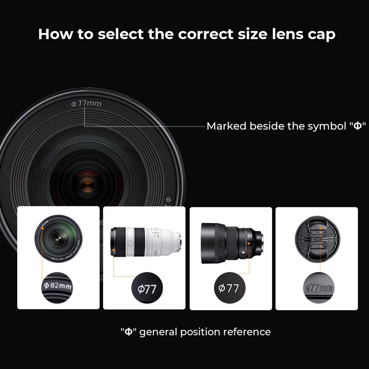 62 mm Merkez Tutam Lens Kapağı Sıradan Lens Kapağı (İpsiz)*1+Vakumlu Temizleme Bezi*2+Dijital Fotoğraf Makinesi Kaybolmayan İp*1, 4'ü 1 Arada Takım
