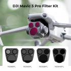 Filtro drone DJI Mavic 3 Pro Filtro ND&PL Kit 2 in 1 4 pezzi (ND8&PL+ND16&PL+ND32&PL+ND64&PL) Vetro ottico multistrato HD con rivestimento verde antiriflesso