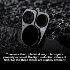 Filtro drone DJI Mavic 3 Pro Filtro ND&PL Kit 2 in 1 4 pezzi (ND8&PL+ND16&PL+ND32&PL+ND64&PL) Vetro ottico multistrato HD con rivestimento verde antiriflesso