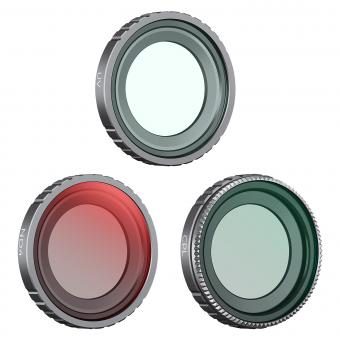 Kit de filtres d'objectif UV + CPL + ND4 compatible avec Insta360 GO 3, filtre de protection d'objectif Anti-huile anti-rayures étanche