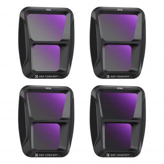 DJI Air 3 ND8, ND16, ND32, ND64 ensemble de 4 filtres, Kit de filtres à densité neutre, filtre en verre optique HD multicouche 28 couches