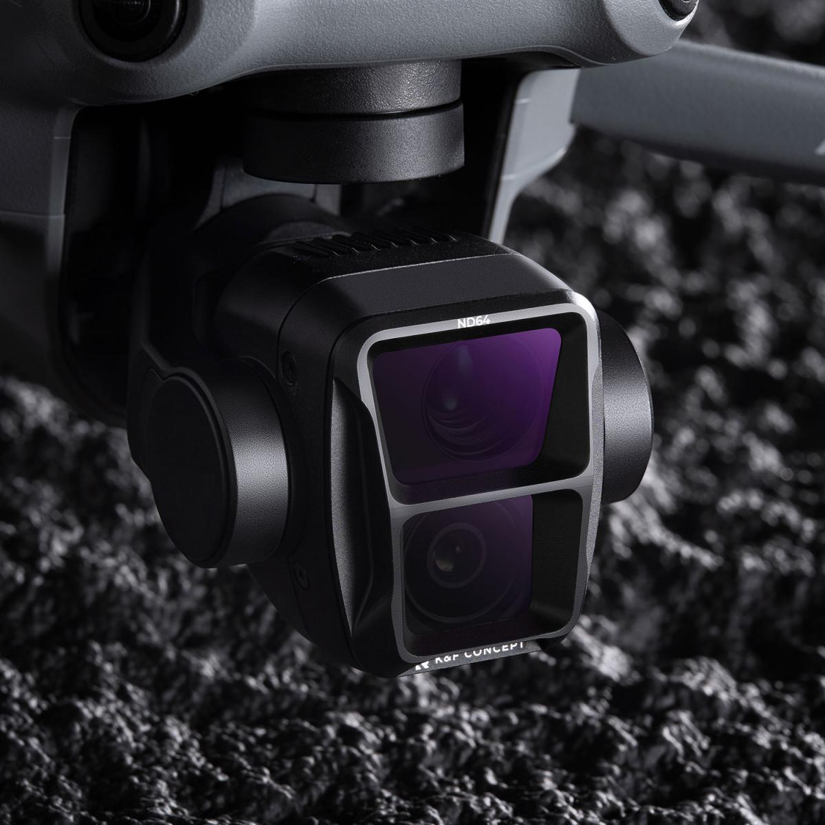 DJI Air 3 ND8, ND16, ND32, ND64 suodattimet 4 kpl sarja, neutraalitiheyssuodatinsarja, 28-kerroksinen monipinnoitettu HD optinen lasisuodatin