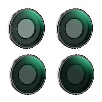DJI Osmo Action 4 ND Kit de filtros ND8+ND16+ND32+ND64 paquete de 4, filtros de vidrio óptico con revestimiento multicapa