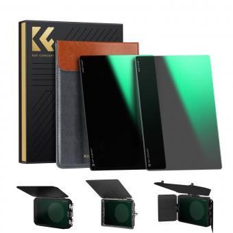 K&F Concept 4x5,65" ND8+ND64 Filtersets Dicke 4mm Rechteckfilter quadratischer Graufilter für Außenaufnahmen,Kompatibel mit 4 x 5,65" Matte Box System/Filtertabletts Nano-X Serie