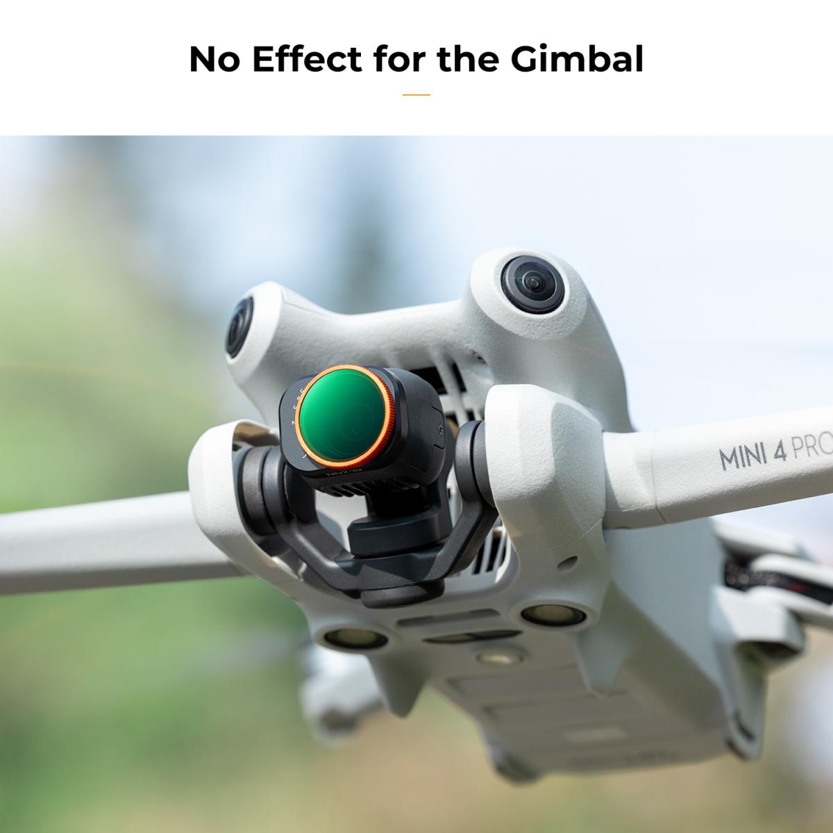 K&F Concept Variable ND Lens Filter Kits For DJI Mini 4 Pro 2 Pack ND2-32 (1-5 Stops)+ND32-512 (5-9 Stops) with 28 Layers of Nano-coating