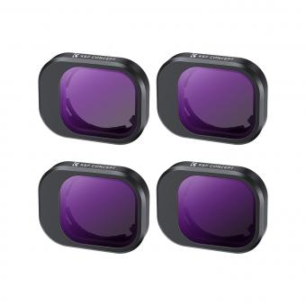 Kit de filtros ND K&F Concept para DJI Mini 4 Pro Paquete de 4 (ND8, ND16, ND32 y ND64)