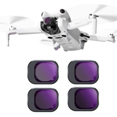 K&F Concept ND filtersæt til DJI Mini 4 Pro 4 Pack (ND8, ND16, ND32 og ND64)