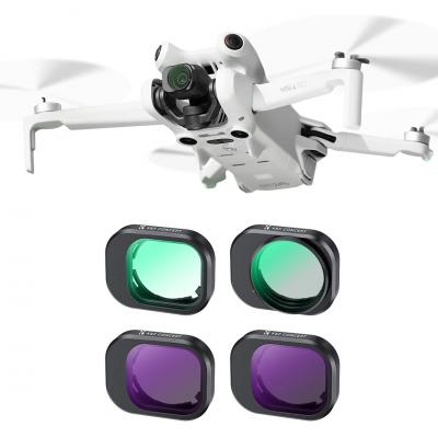 K&F Concept ND / UV / CPL-filtresæt til DJI Mini 4 Pro 4 Pack (CPL, UV, ND8 & ND16)