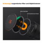 Magnetic Filter Set 72mm CPL+ND8+ND64 mit Magnetischer Adapterring und Objektivdecke, Filtertasche Magnetischer Quick Swap System Nano-Xcel Serie