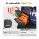 Magnetic Filter Set 72mm CPL+ND8+ND64 mit Magnetischer Adapterring und Objektivdecke, Filtertasche Magnetischer Quick Swap System Nano-Xcel Serie