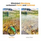 Magnetic Filter Set 72mm CPL+ND8+ND64 mit Magnetischer Adapterring und Objektivdecke, Filtertasche Magnetischer Quick Swap System Nano-Xcel Serie