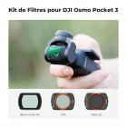 Ensemble de filtres magnétiques CPL + Black Mist 1/4 + VND (1 à 5 arrêts) pour DJI Osmo Pocket 3, multicouche/verre optique HD/compatible cardan