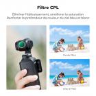Ensemble de filtres magnétiques CPL + Black Mist 1/4 + VND (1 à 5 arrêts) pour DJI Osmo Pocket 3, multicouche/verre optique HD/compatible cardan