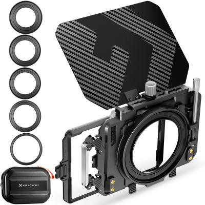 Zestaw Matte Box kompatybilny z dwoma filtrami kwadratowymi 4x5,65" Zawiera pierścienie adaptera 67/72/77/82/95 mm Seria Nano-Xcel