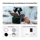 Matte Box kompatibel mit verschiedener Formularfilter, z.B 4x5,65" Filter oder 95mm Rundfilter