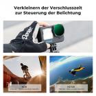 K&F Concept Variable ND Filter Set Kompatibel mit GoPro Hero 13 Schwarz, ND2-32 & ND32-512Neutraldichte Zubehör Light Reduction Filter für Go Pro Hero 12/11/10/9 Schwarz, Multi Coated HD Optical Glass