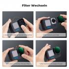 K&F Concept Variable ND Filter Set Kompatibel mit GoPro Hero 13 Schwarz, ND2-32 & ND32-512Neutraldichte Zubehör Light Reduction Filter für Go Pro Hero 12/11/10/9 Schwarz, Multi Coated HD Optical Glass