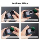 K&F Concept 2 Pezzi Kit di ND Filtri (ND2-32 + ND32-512) per GoPro Hero 13/12/11/10/9, con Filtro Variabile ND2-32 e ND32-512 con 28 Strati di Nano Rivestimento, Fotocamera di Azione Accessori