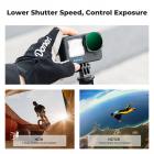 K&F Concept Variabelt ND-filtersett kompatibelt med GoPro Hero 13 Black, ND2-32 og ND32-512 nøytrale tetthetslysreduksjonsfiltre for GoPro Hero 12/11/10/9 svart, flerbelagt HD optisk glass