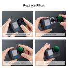 K&F Concept Variabelt ND-filtersett kompatibelt med GoPro Hero 13 Black, ND2-32 og ND32-512 nøytrale tetthetslysreduksjonsfiltre for GoPro Hero 12/11/10/9 svart, flerbelagt HD optisk glass