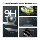 Protecteur d'écran d'appareil photo*3 compatible avec Sony A9, A7III, A7R II, 7II, 7S II, A9II, A7R III, A1, RX1R, RX1, RX10IV, A7C, A7S III, A7R IV, RX10 III, RX10 II, RX10, RX100 V, RX100 Va, RX100 IV, RX100II, RX100, verre trempé de dureté 9H de 0,3 mm