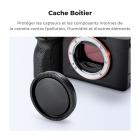 Kit 7 en 1 pour Sony E 2x Bouchons de Boîtier + 2x Bouchons d'Objectif + 2x Bouchons de Griffe Porte-accessoire + 1x Chiffon de Nettoyage