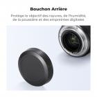 Bouchon de boîtier à monture RF Canon * 2 + Bouchon arrière d'objectif * 2 + Bouchon de griffe porte-accessoire * 2 + Chiffon de nettoyage * 1 Compatible avec Canon EOS R50, R100, R10, R8, R7, R6, R6 II, R5, R5C, R3, RP