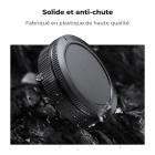 Bouchon de boîtier à monture RF Canon * 2 + Bouchon arrière d'objectif * 2 + Bouchon de griffe porte-accessoire * 2 + Chiffon de nettoyage * 1 Compatible avec Canon EOS R50, R100, R10, R8, R7, R6, R6 II, R5, R5C, R3, RP