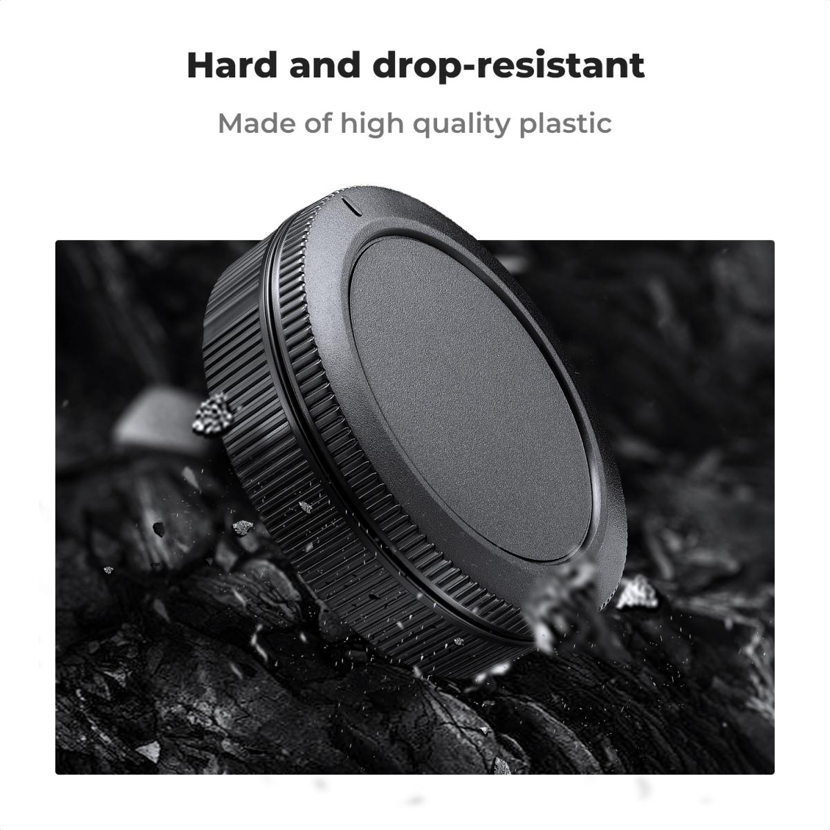 Zaślepka korpusu Canon RF Mount*2 + tylna zaślepka obiektywu*2 + zaślepka gorącej stopki*2 + ściereczka czyszcząca*1 Kompatybilna z Canon EOS R50, R100, R10, R8, R7, R6, R6 II, R5, R5C, R3, RP