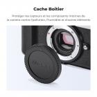 Bouchon de boîtier pour monture Olympus M4/3 * 2 + Bouchon arrière d'objectif * 2 + Bouchon de griffe porte-accessoire * 2 + Chiffon de nettoyage * 1 Compatible avec Olympus E-M1X, E-M1 II, E-M5 III, E-M10 IV, E-PL9, E-PL8, E-P7