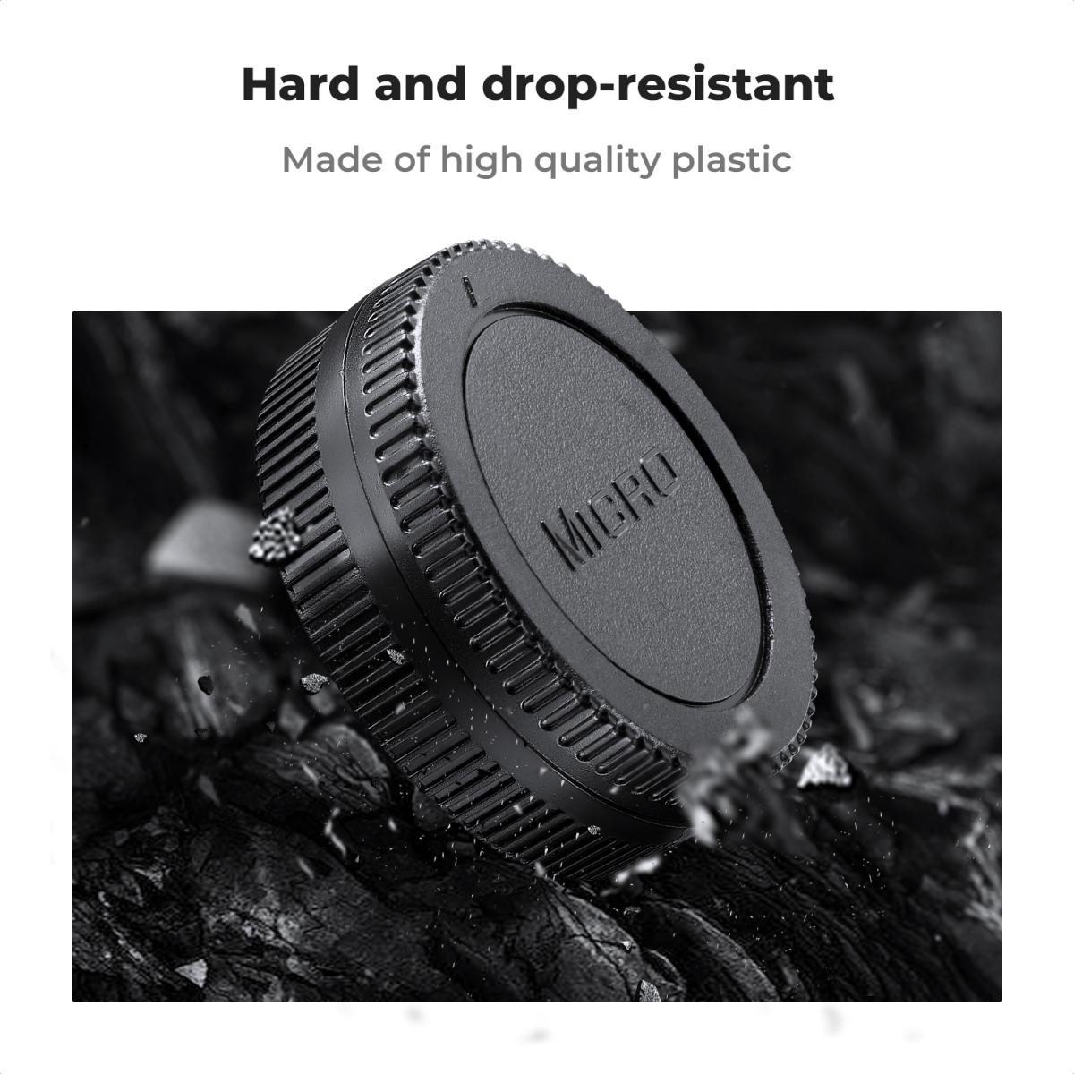 Osłona korpusu z mocowaniem Olympus M4/3*2 + tylna osłona obiektywu*2 + osłona gorącej stopki*2 + ściereczka czyszcząca*1 Kompatybilna z Olympus E-M1X, E-M1 II, E-M5 III, E-M10 IV, E-PL9, E-PL8, E-P7